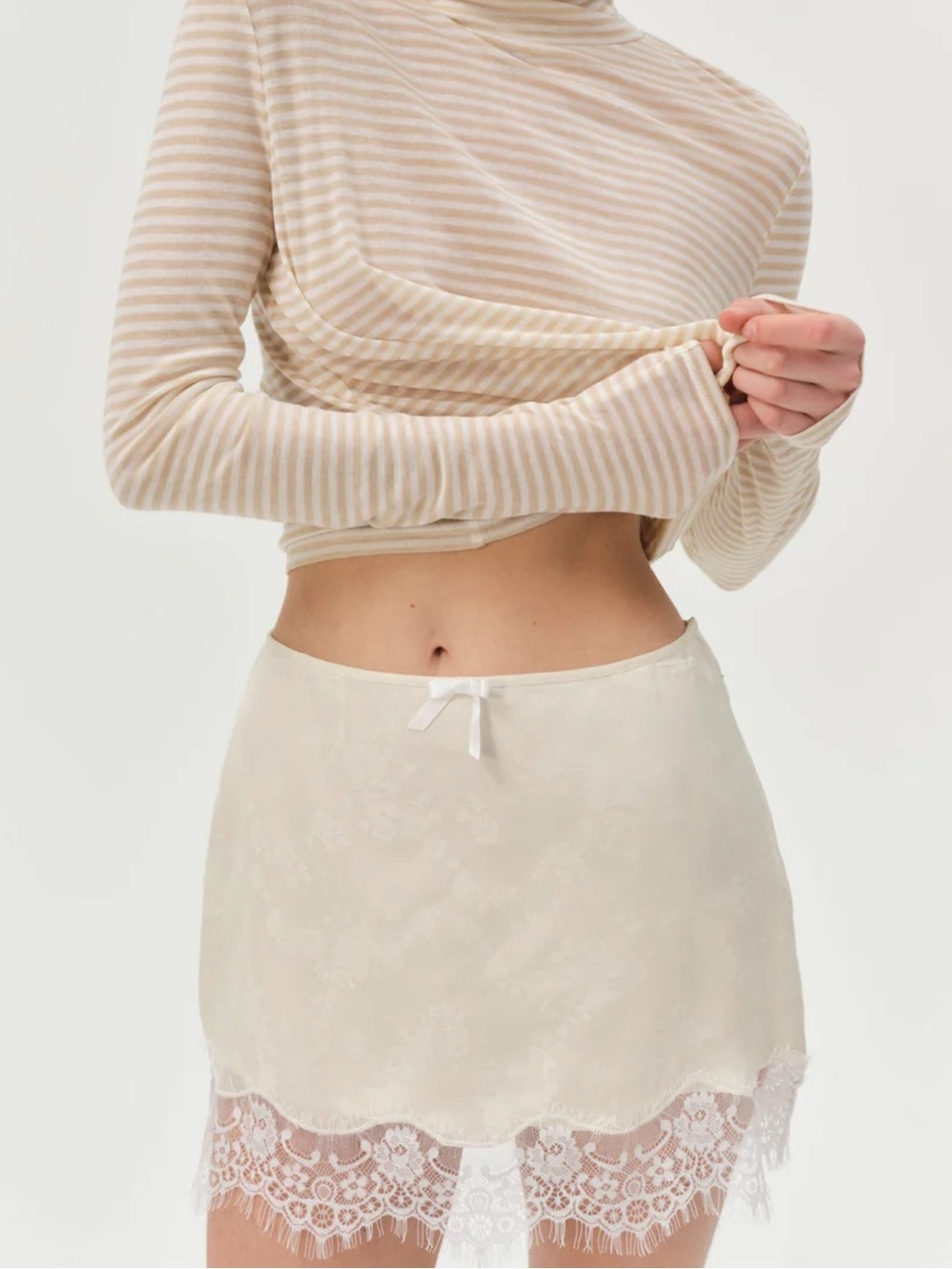 FOR LOVE & LEMONS Madalie Slip Skirt S